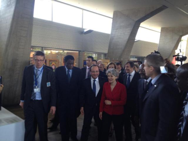 François Hollande Official Visit to UNESCO