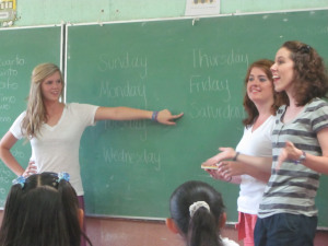 Teaching English abroad is bags of fun when you're young...